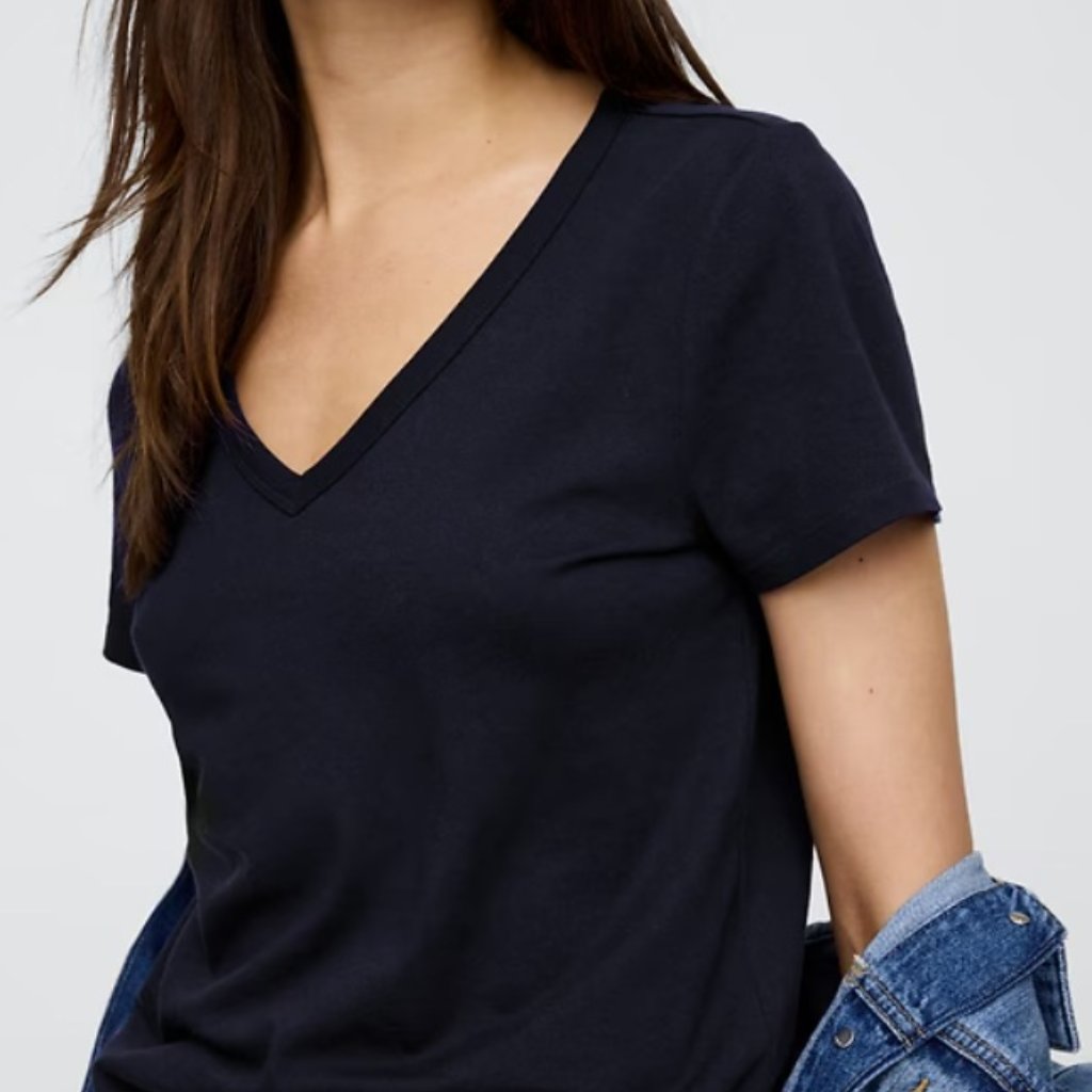 Gap Tees V-Neck Short Sleeve T-Shirts - M (Set Of 5)